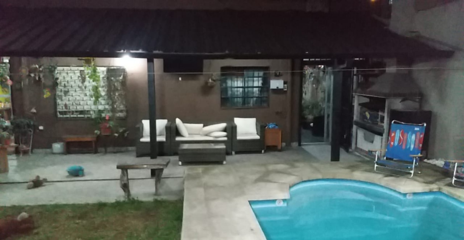 casa 3 ambientes + dpto con piscina