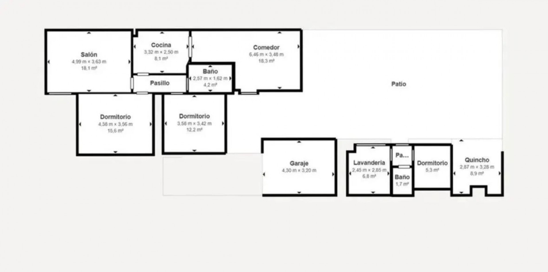 casa de 3 ambientes- Excelente zona